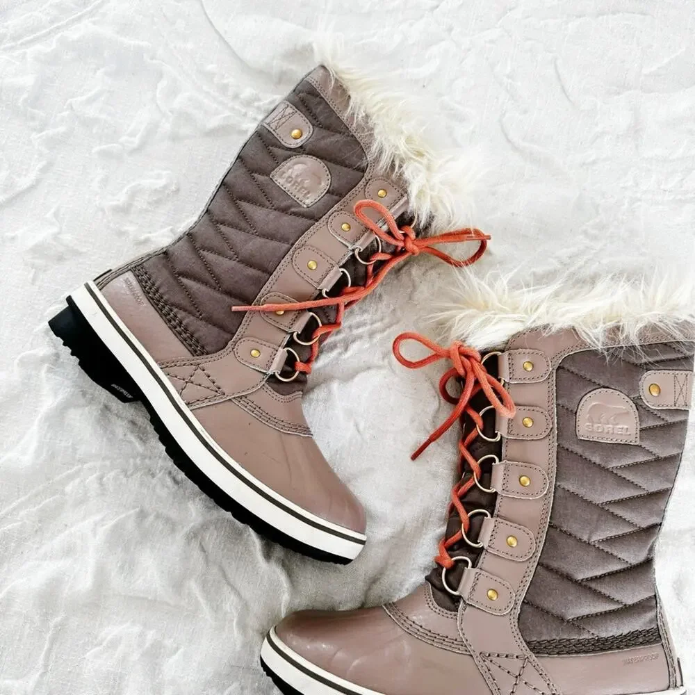 Sorel 'Tofino II' Faux Fur Lined Waterproof Boot Size 6.5